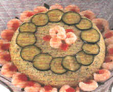 TORTA DI GAMBERETTI E ZUCCHINE